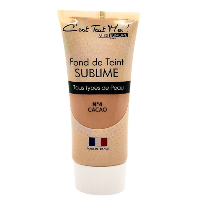 MISS EUROPE BASE SUBLIME TODO O TIPO DE PELES Nº04 CACAU - 35ML