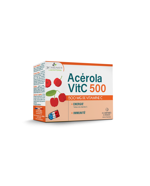 ACÉROLA 500 - 24 COMPRIMIDOS MASTIGÁVEIS