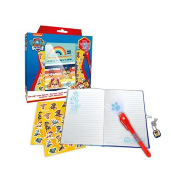 PAW PATROL DIÁRIO TINTA SECRETA
