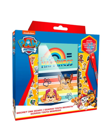 PAW PATROL DIÁRIO TINTA SECRETA