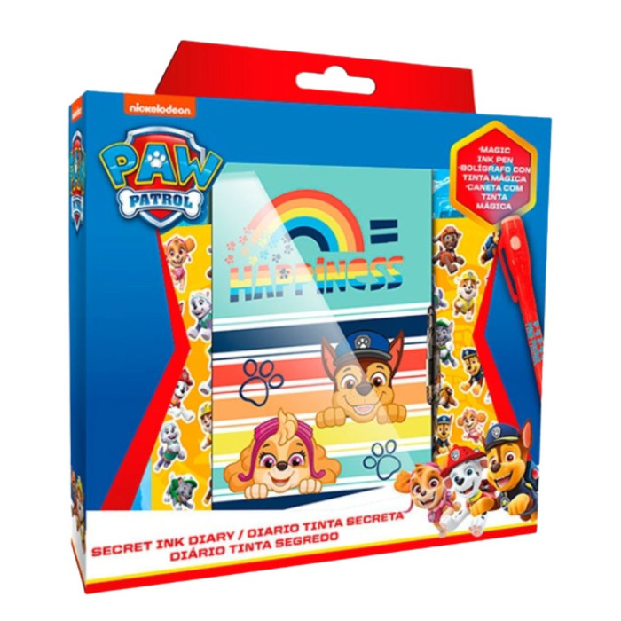PAW PATROL DIÁRIO TINTA SECRETA