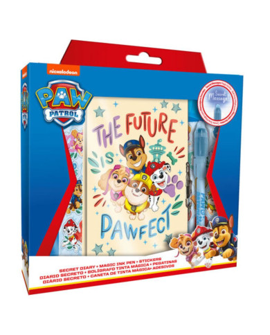 PAW PATROL DIÁRIO COM CANETA MÁGICA