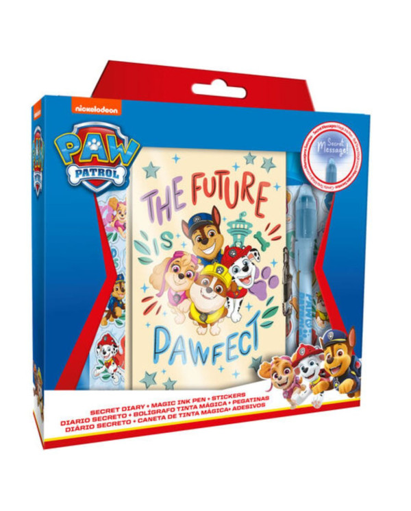PAW PATROL DIÁRIO COM CANETA MÁGICA