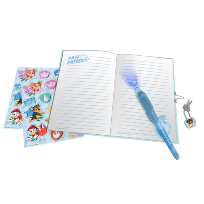 PAW PATROL DIÁRIO COM CANETA MÁGICA