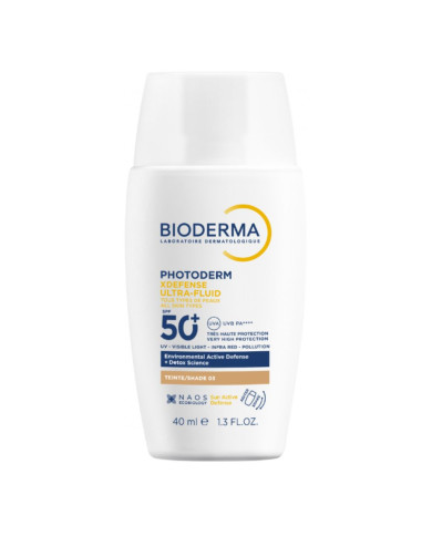 BIODERMA PHOTODERM X DEFENSE ULTRA FLUIDO SPF50+ 03 DOURADO 40ml
