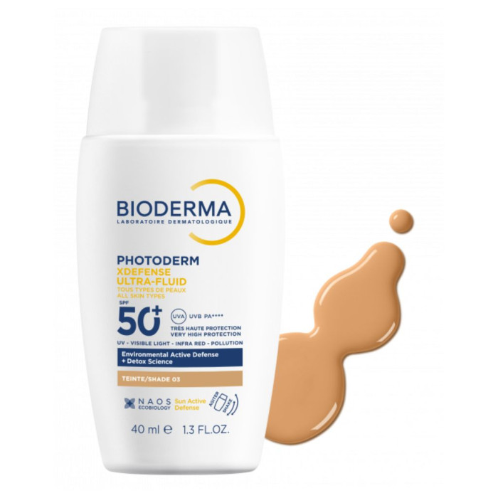 BIODERMA PHOTODERM X DEFENSE ULTRA FLUIDO SPF50+ 03 DOURADO 40ml