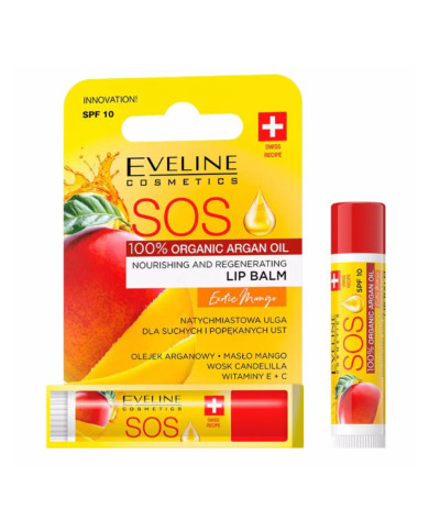 EVELINE COSMETICS SOS BÁLSAMO LABIAL EXOTIC MANGO SPF10 4.5ML