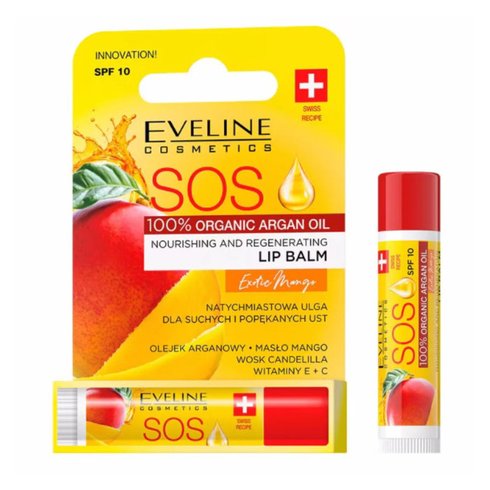 EVELINE COSMETICS BÁLSAMO LABIAL SOS EXOTIC MANGO SPF10 4.5ML