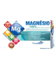 PHYTOGOLD MAGNÉSIO 100% 20 AMPOLAS