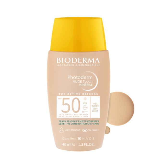 BIODERMA PHOTODERM NUDE TOUCHE MINERAL SPF 50+ MUY LIGERO 40ML