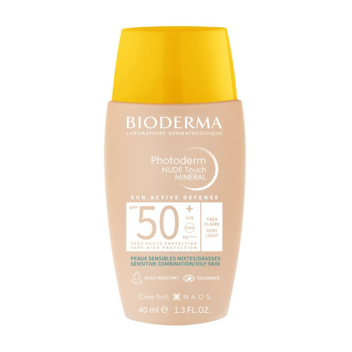 BIODERMA PHOTODERM NUDE TOUCHE MINERAL SPF 50+ MUY LIGERO 40ML