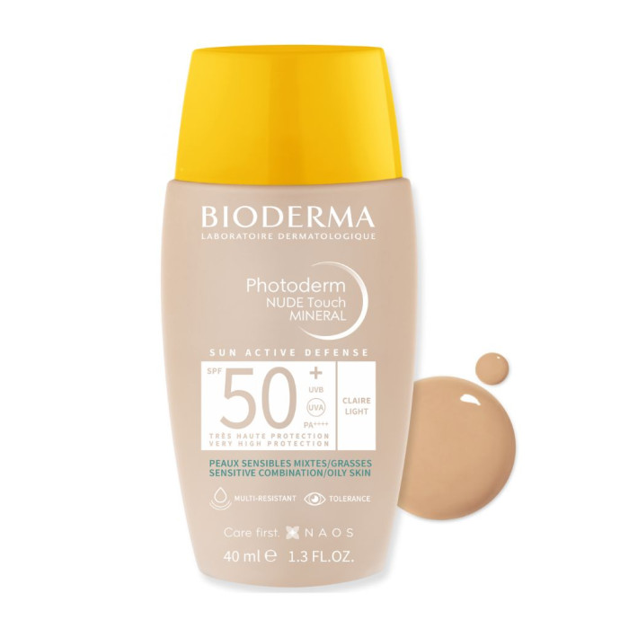 BIODERMA PHOTODERM NUDE TOUCH MINERAL SPF 50+ CLARO 40ML
