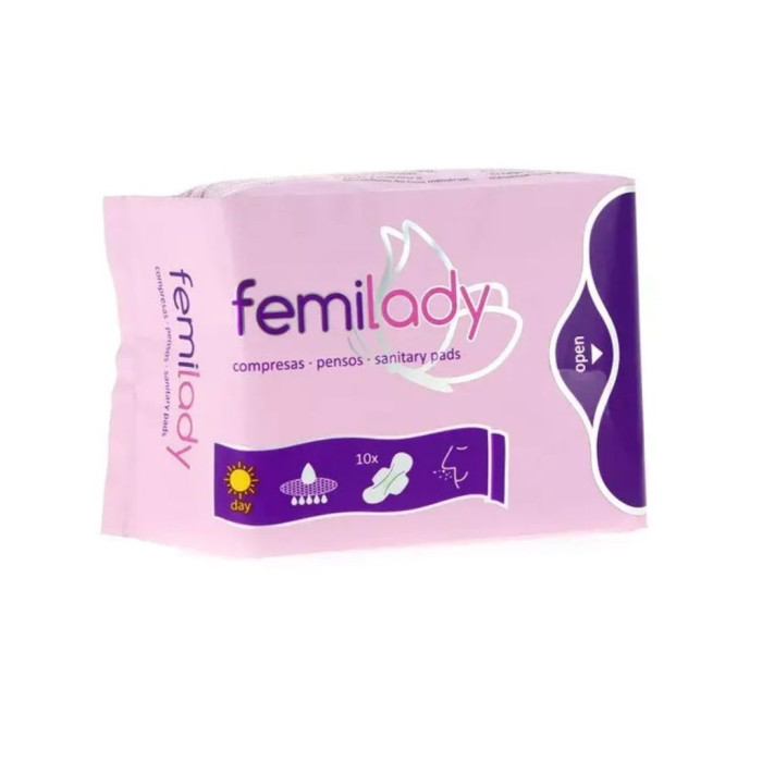 FEMILADY COMPRESAS DE DÍA - 10 UNIDADES