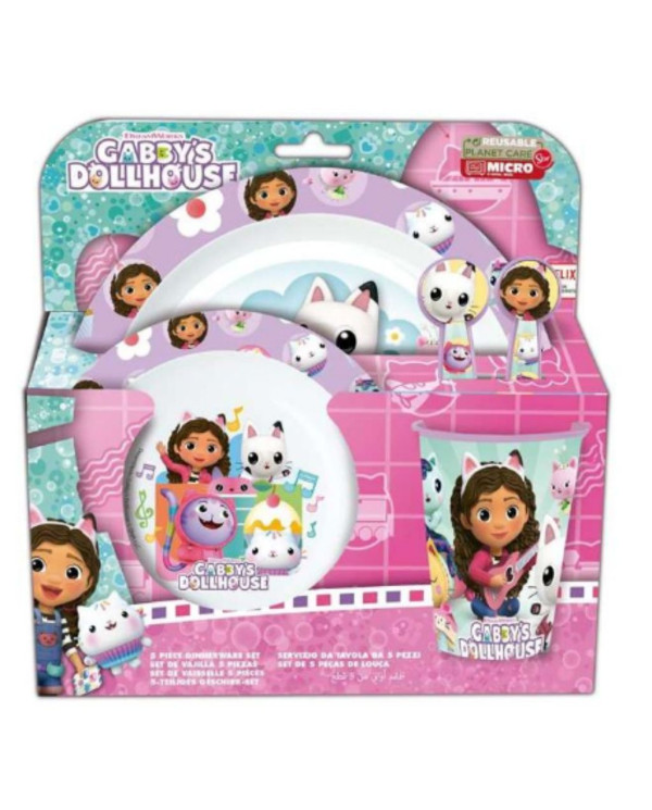 GABBY´S DOLLHOUSE CONJUNTO PREMIUM REFEIÇÃO 5 PEÇAS