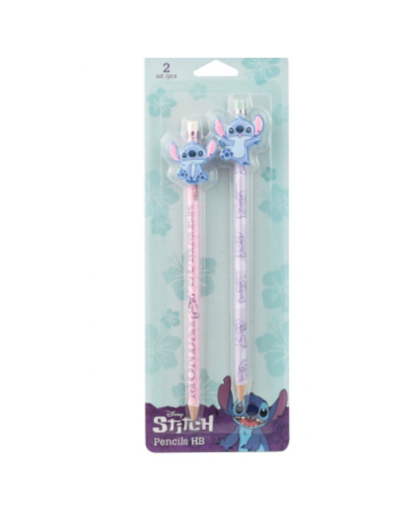 STITCH CONJUNTO 2 LÁPIS PENCILS HB