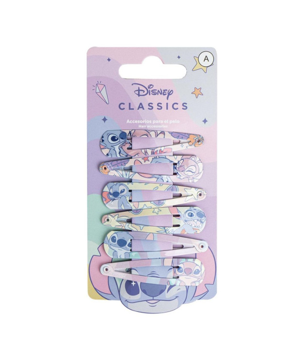 STITCH PINÇAS CABELO 6 Peças