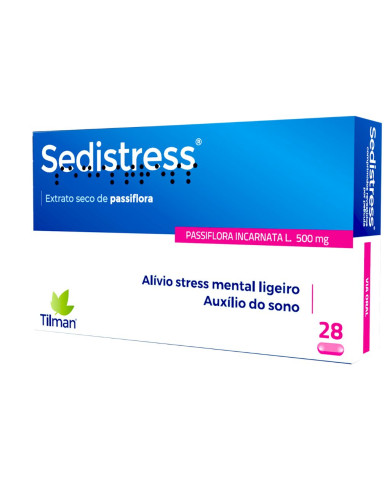 SEDISTRESS EXTRATO SECO PASSIFLORA 500MG 28 COMPRIMIDOS TILMAN
