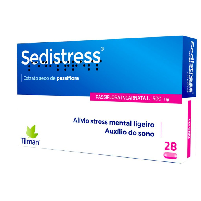 SEDISTRESS EXTRATO SECO PASSIFLORA 500MG 28 COMPRIMIDOS TILMAN