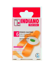 INDIANO FEET LINE PENSOS CALOS COM ÁCIDO SALICÍLICO 6 UNIDADES