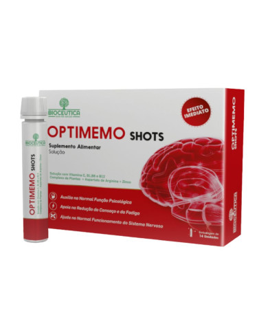 SOLUCIÓN OPTIMEMO SHOTS EN BOTELLA DE 25ML X 14 UNIDADES BIOCÉUTICA