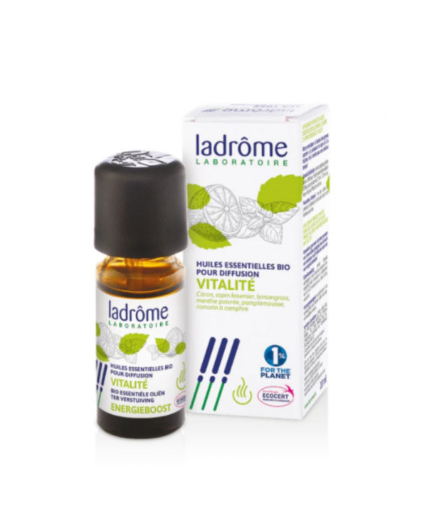 LADRÔME MISTURA DE ÓLEOS ESSENCIAIS BIO PARA DIFUSÃO VITALIDADE 10ML