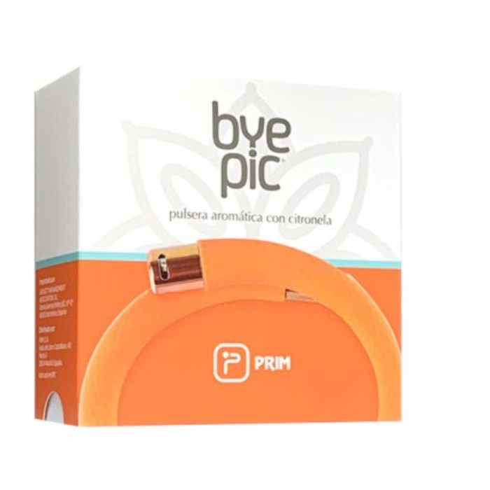 PULSERA DE CITRONELA Bye Pic NARANJA