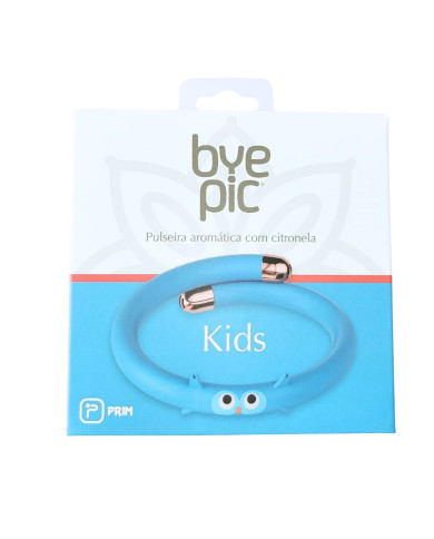 BYE PIC PULSEIRA REPELENTE AROMÁTICA COM CITRONELA KIDS AZUL - CORUJA 1 UNID