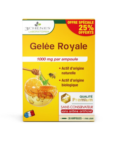 GELEIA REAL BIO 10ML 20 AMPOLAS 3 CHENES