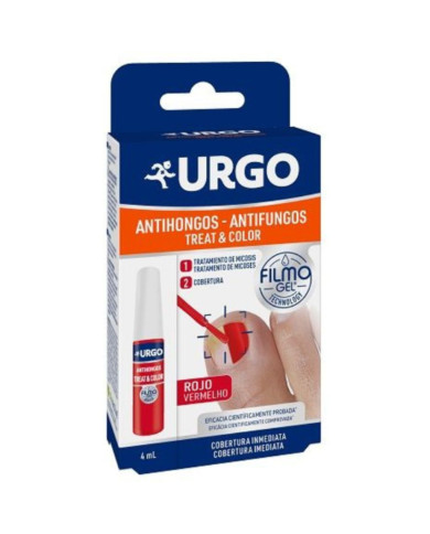 URGO FILMOGEL TRATAMIENTO ANTIFÚNGICO Y COLOR ROJO 4 ml