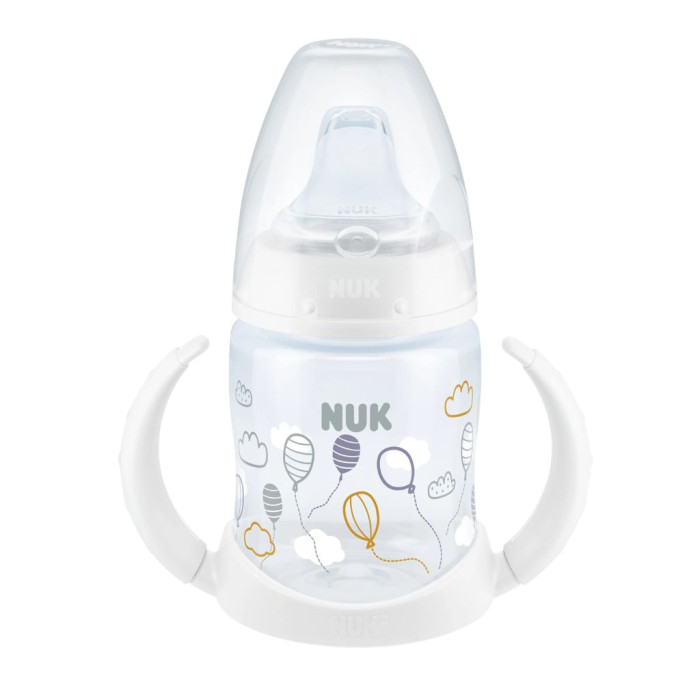 NUK BIBERÃO APRENDIZAGEM BRANCO 6-18M 150ML