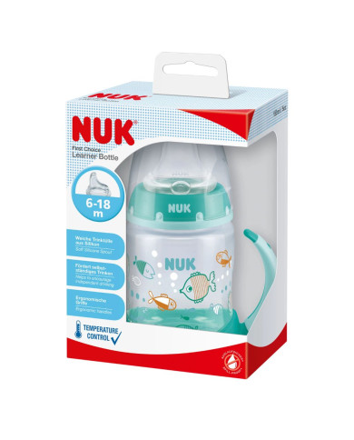 BIBERÓN DE ENTRENAMIENTO NUK GREEN 6-18 MESES 150 ML