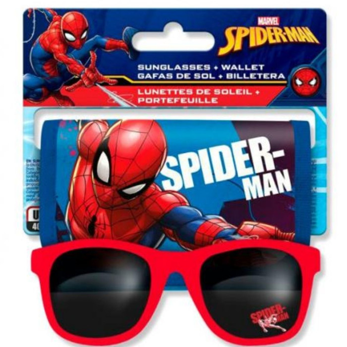 SET DE GAFAS DE SOL CON BILLETERA DE MARVEL SPIDER-MAN