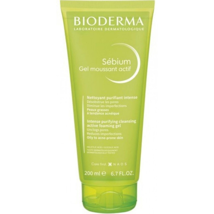 BIODERMA SÉBIUM GEL MOUSSANT ACTIVO PIEL GRASA 200 ml