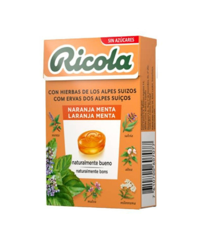 RICOLA REBUÇADOS LARANJA MENTA 50g