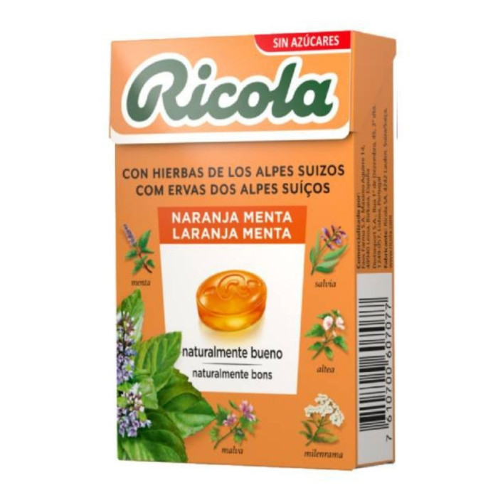 RICOLA REBUÇADOS LARANJA MENTA 50g