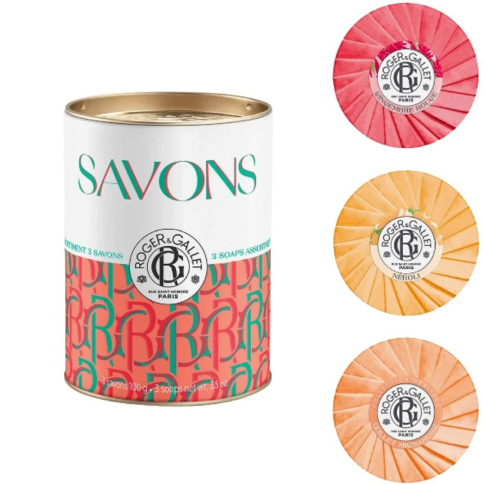 ROGER & GALLET  COFFRET  POP ORANGE 3x100g