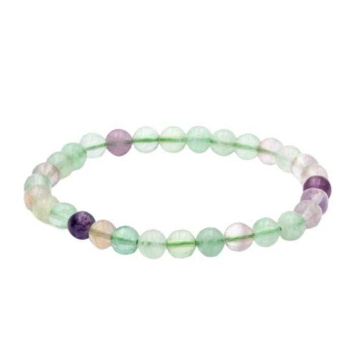PULSEIRA FLUORITE ARCO IRIS 6MM 1UNID