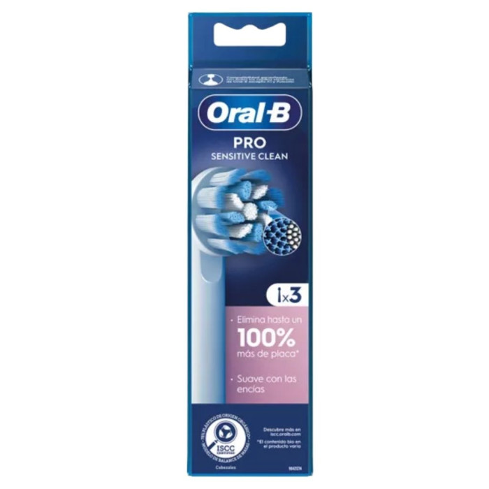 Oral-B Pro Sensitive Clean Recargas Escova Elétrica 3unid