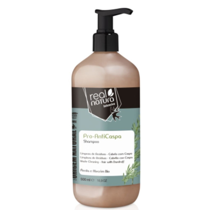 REAL NATURA CHAMPÔ SEM SAL PRO-ANTICASPA 500ML