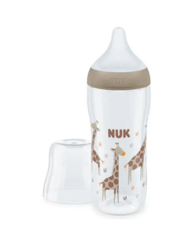 BIBERÓN JIRAFA NUK PERFECT MATCH FLOW XL +6 MESES 360 ML