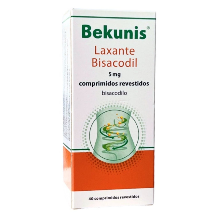 BEKUNIS LAXANTE BISACODILO 5 MG 40 TABLETAS