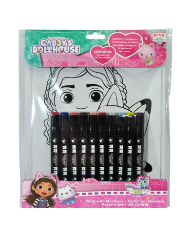 CONJUNTO DE COLORIR  GABBY'S DOLLHOUSE