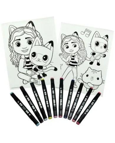 CONJUNTO DE COLORIR  GABBY'S DOLLHOUSE