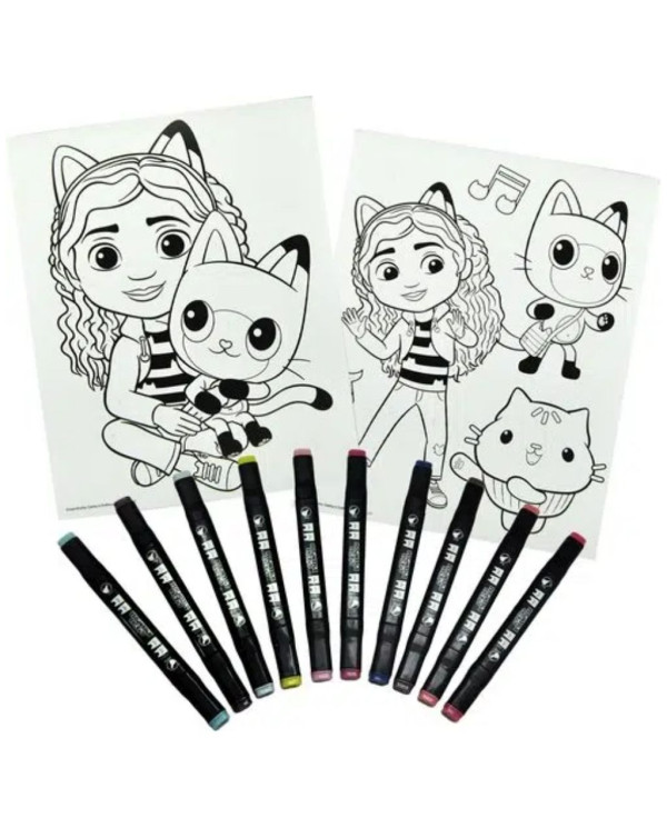 CONJUNTO DE COLORIR  GABBY'S DOLLHOUSE