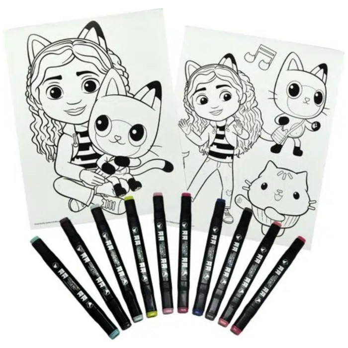 CONJUNTO DE COLORIR  GABBY'S DOLLHOUSE