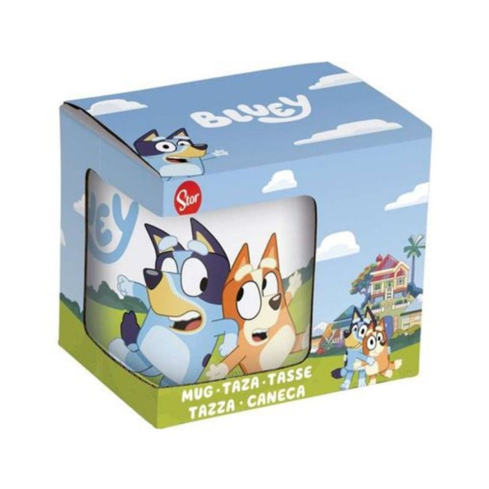 TAZA DE CERÁMICA BLUEY AND BINGO 325ML