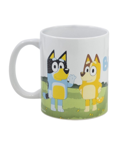 TAZA DE CERÁMICA BLUEY AND BINGO 325ML