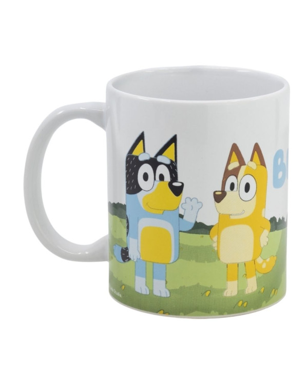 CANECA DE CERAMICA BLUEY E BINGO 325ML