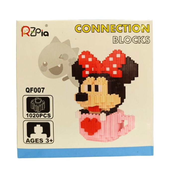 BLOQUES DE CONSTRUCCIÓN DE MINNIE MOUSE QF007 RZPIA