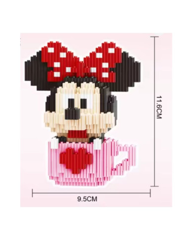 BLOQUES DE CONSTRUCCIÓN DE MINNIE MOUSE QF007 RZPIA